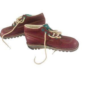 Kickers womens (unisex) boots size 7 dark red  see last photo